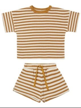 Quincy Mae Organic Cotton Waffle Set | Ochre